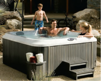 Ступень для СПА бассейна пластиковая двойная Silver Wood